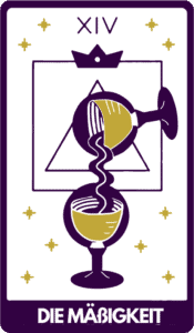 Tarotkarte die Mäßigkeit