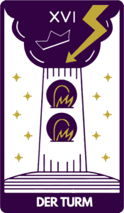 Tarotkarte der Turm