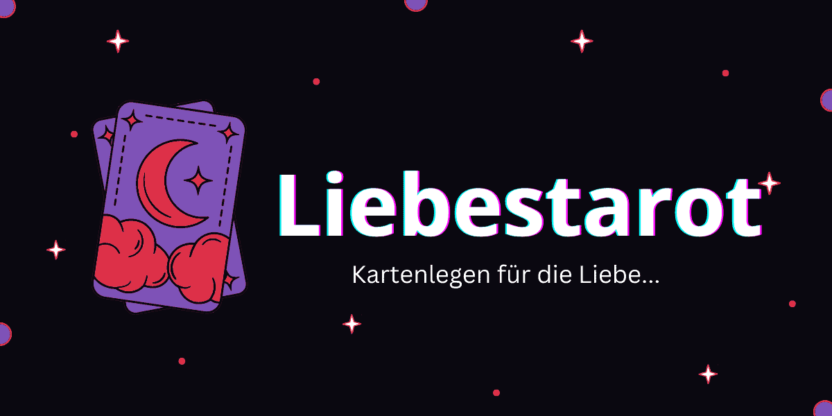 Liebestarotkarten auf Schwarzem Hintergrund