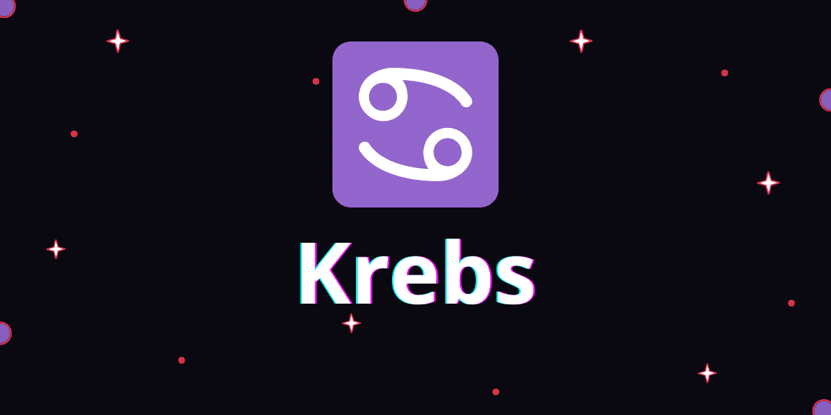 Sternzeichen Krebs auf schwarzem Hintergrund